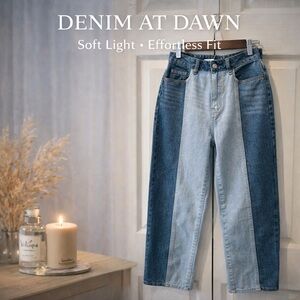 PacSun Boyfriend Jeans Size 25 | Two-Tone Panel Denim | Denim at Dawn